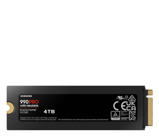 SAMSUNG 990 PRO 4TB z radiatorem PCIe 4.0 M.2 NVMe MZ-V9P4T0CW - 1186371 - zdjęcie 4